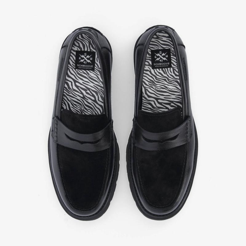 JOHNNY LOAFER M - GRAIN LTR/SUEDE - NOIR